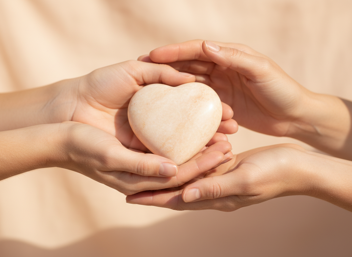 Kerry writing at her desk